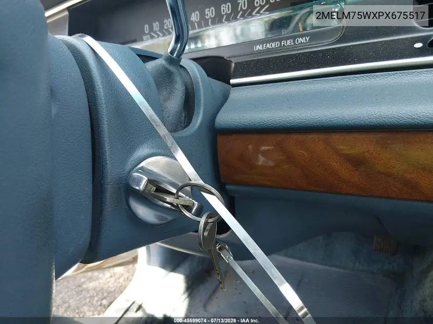 1993 Mercury Grand Marquis Ls VIN: 2MELM75WXPX675517 Lot: 45599074