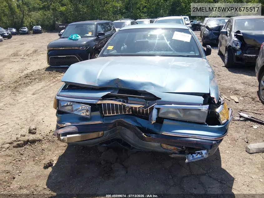 1993 Mercury Grand Marquis Ls VIN: 2MELM75WXPX675517 Lot: 45599074