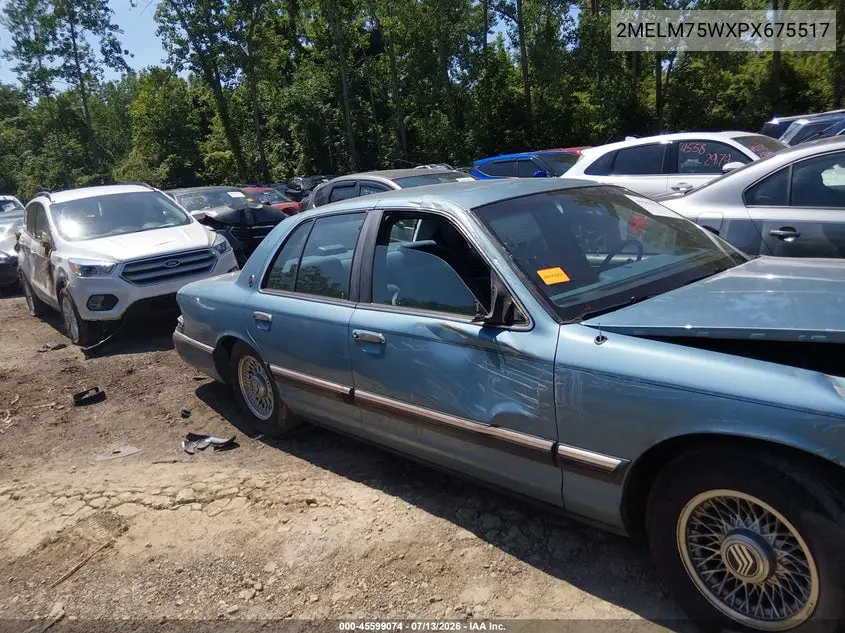 1993 Mercury Grand Marquis Ls VIN: 2MELM75WXPX675517 Lot: 45599074