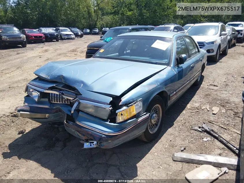 1993 Mercury Grand Marquis Ls VIN: 2MELM75WXPX675517 Lot: 45599074