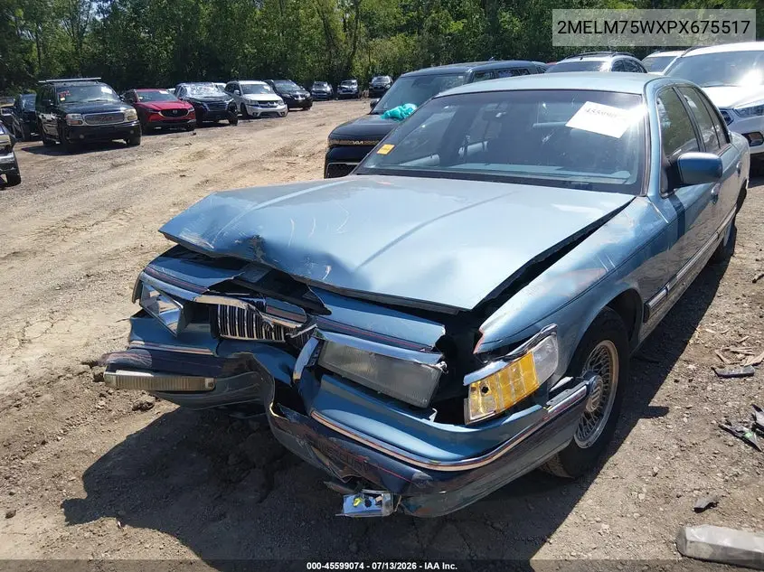 1993 Mercury Grand Marquis Ls VIN: 2MELM75WXPX675517 Lot: 45599074