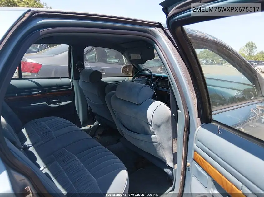 1993 Mercury Grand Marquis Ls VIN: 2MELM75WXPX675517 Lot: 45599074