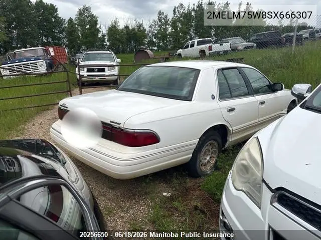 1995 Mercury Grand Marquis Ls VIN: 2MELM75W8SX666307 Lot: 20256650