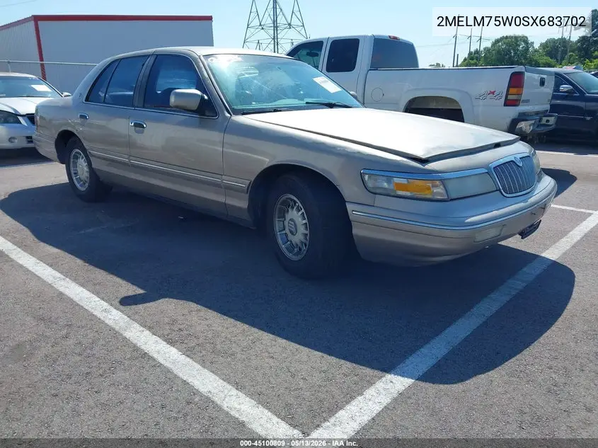 1995 Mercury Grand Marquis Ls VIN: 2MELM75W0SX683702 Lot: 45100809