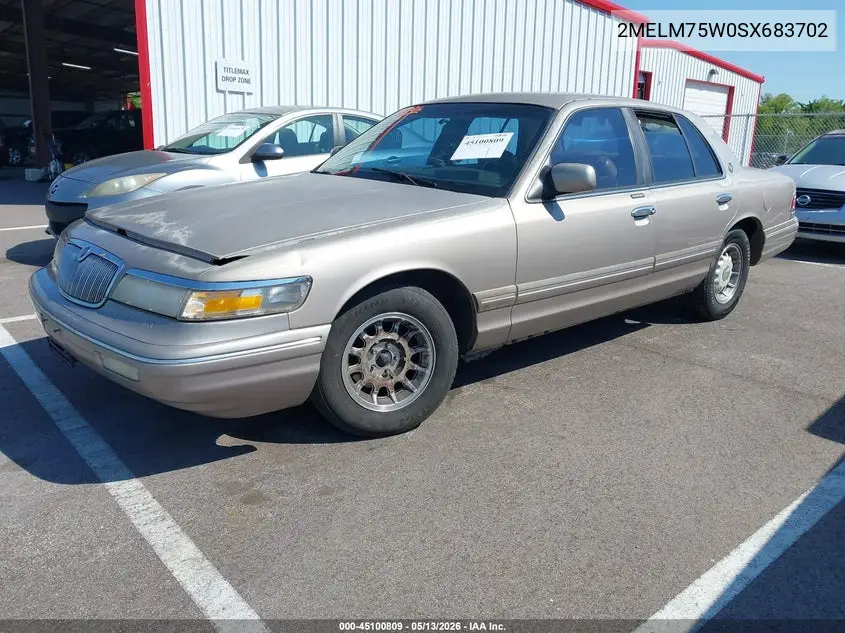 1995 Mercury Grand Marquis Ls VIN: 2MELM75W0SX683702 Lot: 45100809