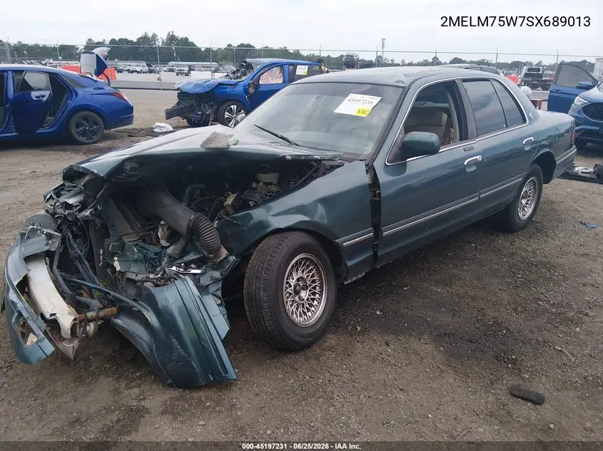 1995 Mercury Grand Marquis Ls VIN: 2MELM75W7SX689013 Lot: 45197231