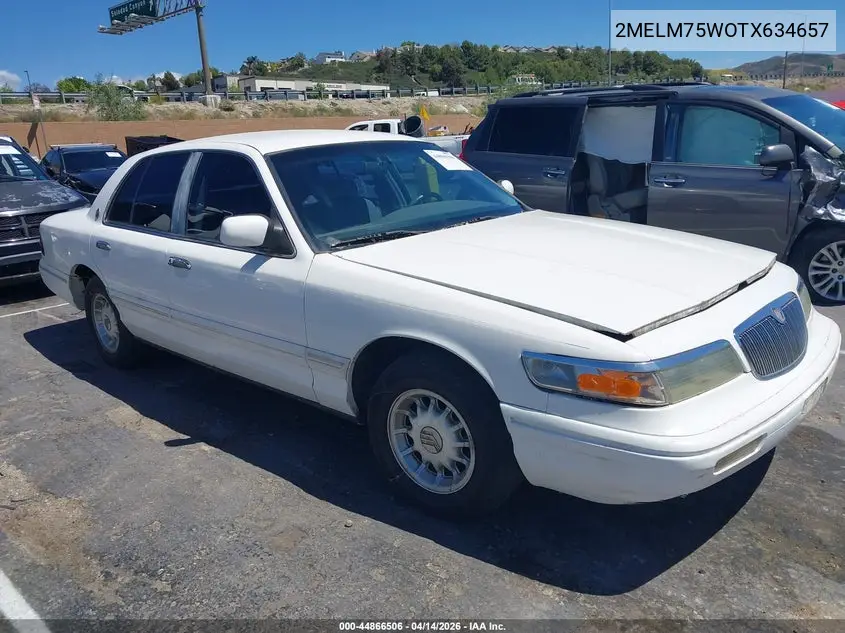 1996 Mercury Grand Marquis Ls/Bayshore VIN: 2MELM75W0TX644657 Lot: 44866506