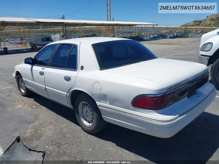 1996 Mercury Grand Marquis Ls/Bayshore VIN: 2MELM75W0TX644657 Lot: 44866506