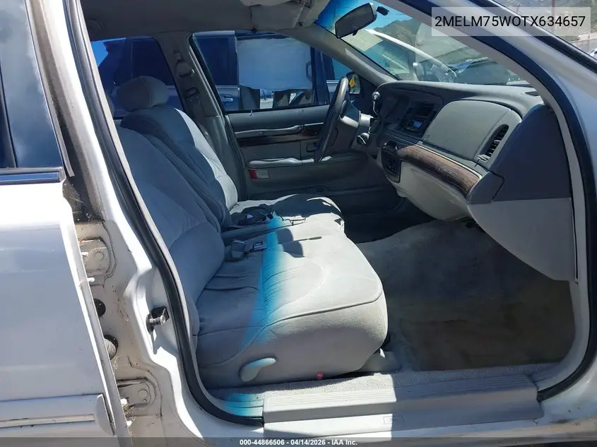 1996 Mercury Grand Marquis Ls/Bayshore VIN: 2MELM75W0TX644657 Lot: 44866506