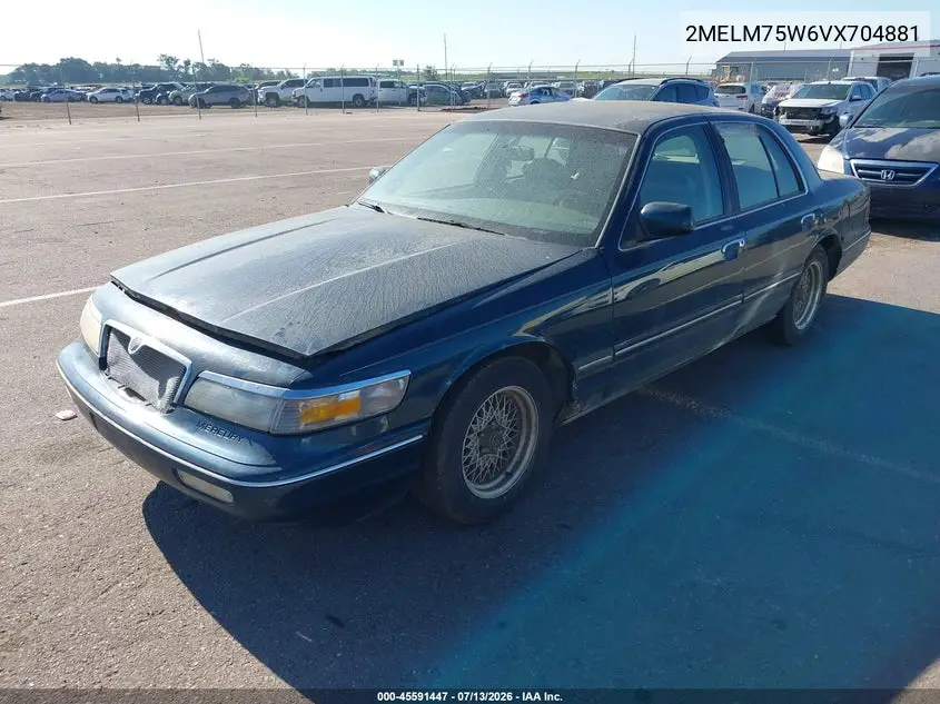 1997 Mercury Grand Marquis Ls VIN: 2MELM75W6VX704881 Lot: 45591447