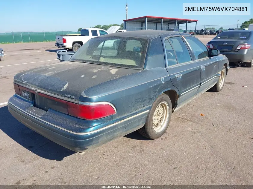 1997 Mercury Grand Marquis Ls VIN: 2MELM75W6VX704881 Lot: 45591447