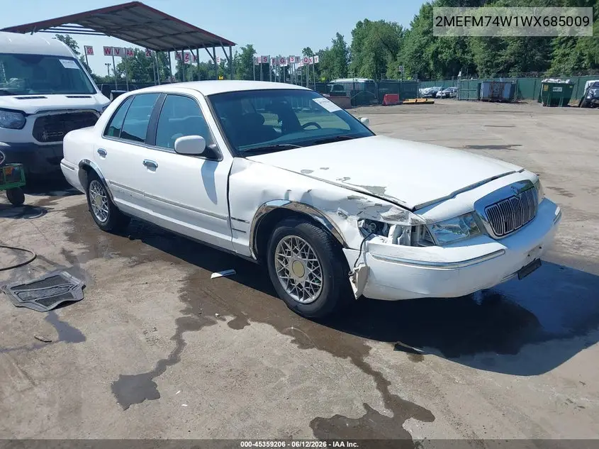 1998 Mercury Grand Marquis VIN: 2MEFM74W1WX685009 Lot: 45359206