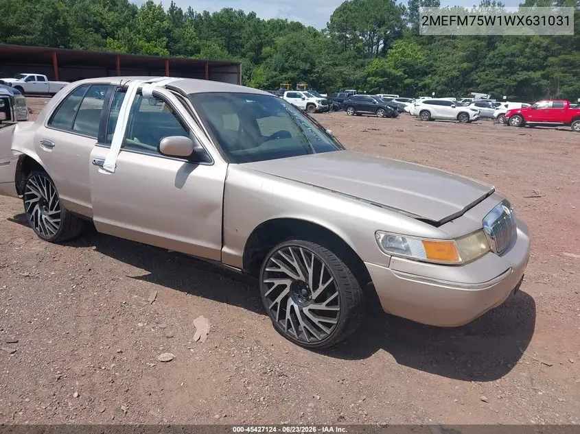 1998 Mercury Grand Marquis VIN: 2MEFM75W1WX631031 Lot: 45427124