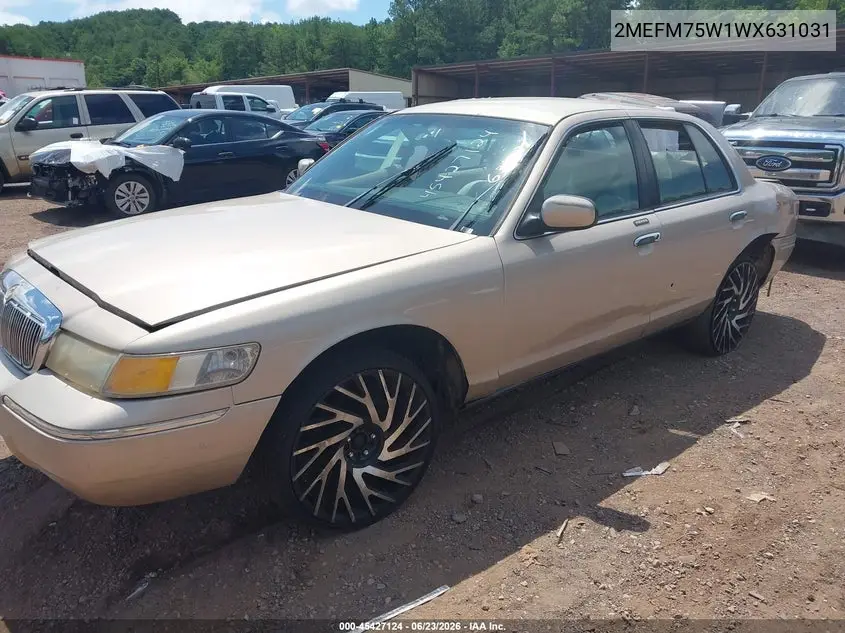 1998 Mercury Grand Marquis VIN: 2MEFM75W1WX631031 Lot: 45427124