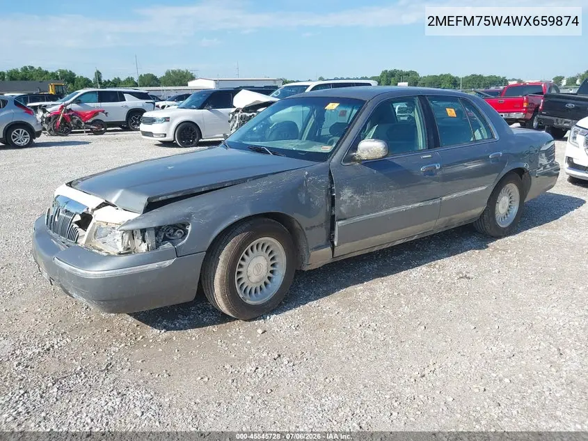 1998 Mercury Grand Marquis VIN: 2MEFM75W4WX659874 Lot: 45545728