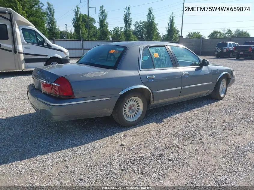 1998 Mercury Grand Marquis VIN: 2MEFM75W4WX659874 Lot: 45545728