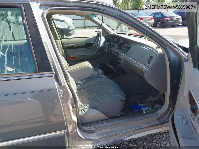 1998 Mercury Grand Marquis VIN: 2MEFM75W4WX659874 Lot: 45545728