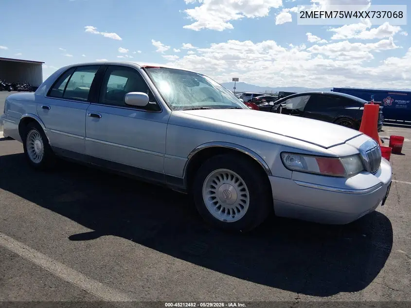 1999 Mercury Grand Marquis Ls VIN: 2MEFM75W4XX737068 Lot: 45212482
