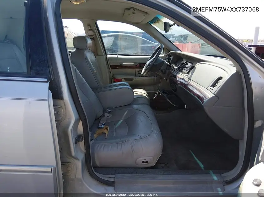 1999 Mercury Grand Marquis Ls VIN: 2MEFM75W4XX737068 Lot: 45212482