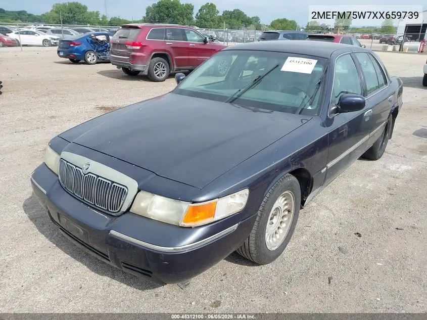 1999 Mercury Grand Marquis Ls VIN: 2MEFM75W7XX659739 Lot: 45312100