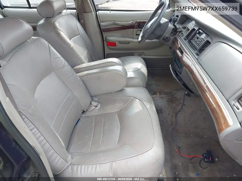 1999 Mercury Grand Marquis Ls VIN: 2MEFM75W7XX659739 Lot: 45312100