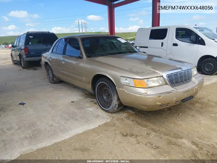 1999 Mercury Grand Marquis Gs VIN: 2MEFM74WXXX648056 Lot: 45354842
