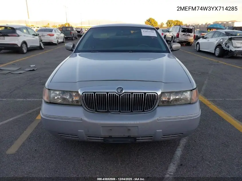 2MEFM74W3YX714285 2000 Mercury Grand Marquis Gs
