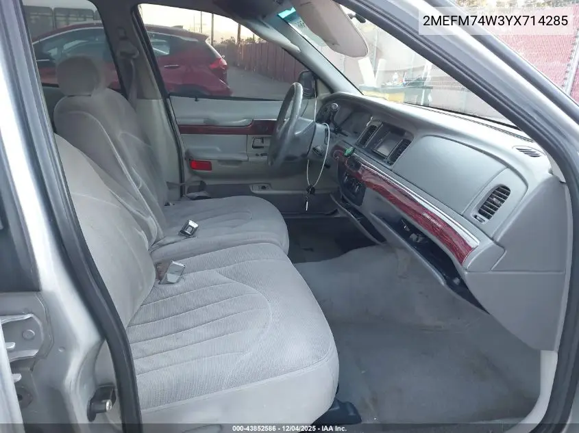 2MEFM74W3YX714285 2000 Mercury Grand Marquis Gs