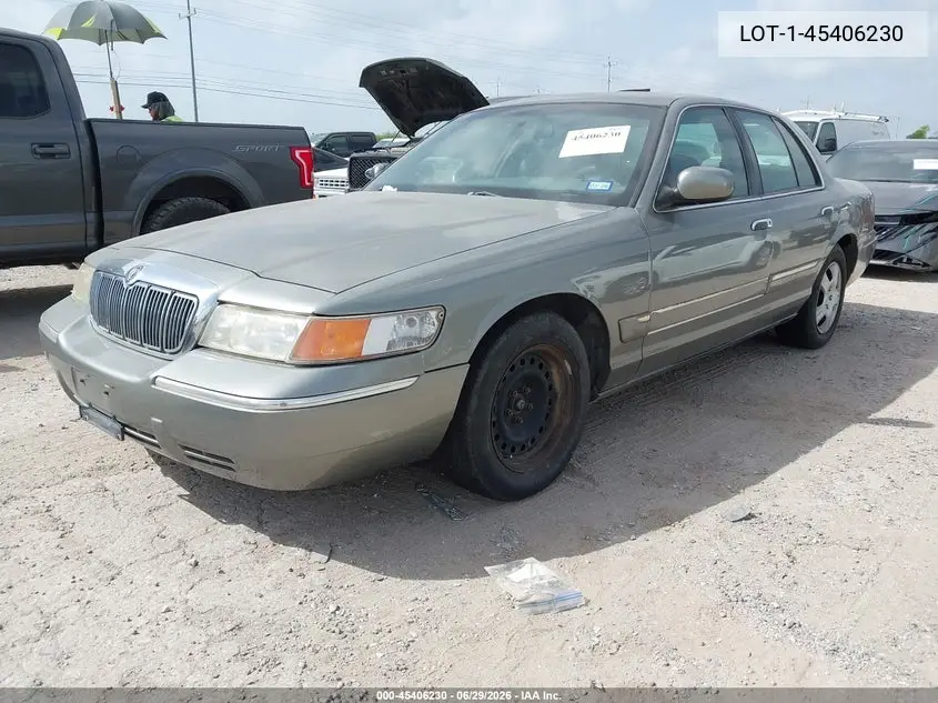 2000 Mercury Grand Marquis Gs VIN: 2MEFM74W7YX636626 Lot: 45406230