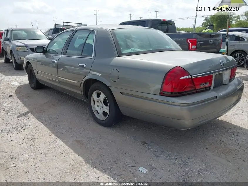 2000 Mercury Grand Marquis Gs VIN: 2MEFM74W7YX636626 Lot: 45406230