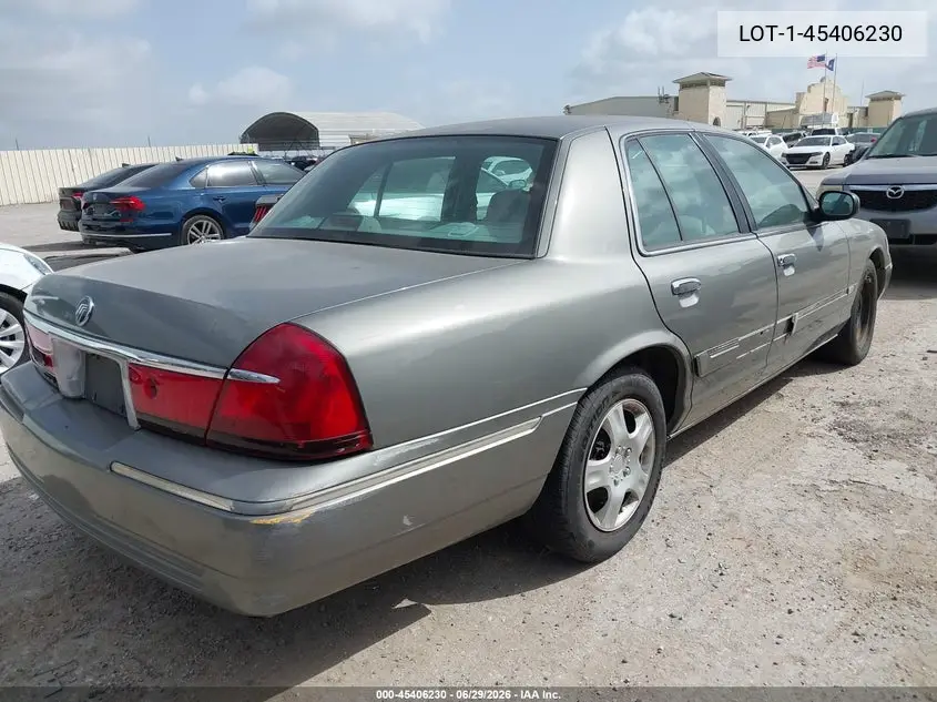 2000 Mercury Grand Marquis Gs VIN: 2MEFM74W7YX636626 Lot: 45406230