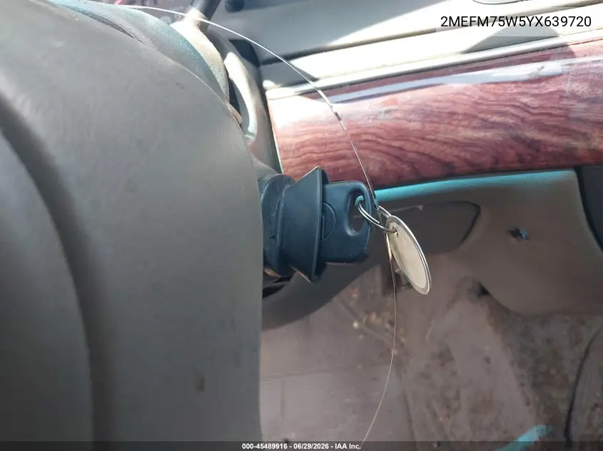 2000 Mercury Grand Marquis Ls VIN: 2MEFM75W5YX639720 Lot: 45489916
