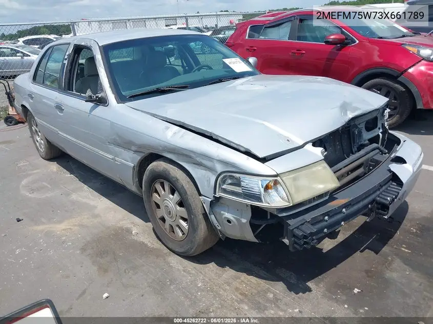 2003 Mercury Grand Marquis Ls VIN: 2MEFM75W73X661789 Lot: 45262722