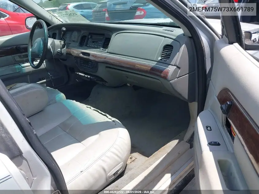 2003 Mercury Grand Marquis Ls VIN: 2MEFM75W73X661789 Lot: 45262722