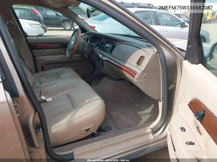 2003 Mercury Grand Marquis Ls VIN: 2MEFM75W33X682087 Lot: 45459866
