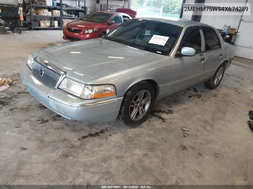 2004 Mercury Grand Marquis Ls VIN: 2MEHM75W54X674289 Lot: 45370951
