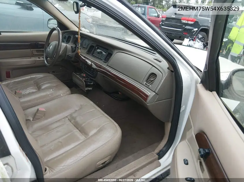 2004 Mercury Grand Marquis Ls VIN: 2MEHM75W54X635329 Lot: 45492093
