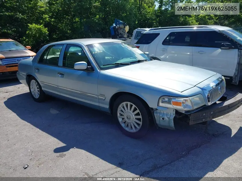 2009 Mercury Grand Marquis Ls (Fleet Only) VIN: 2MEHM75V19X625055 Lot: 45382974