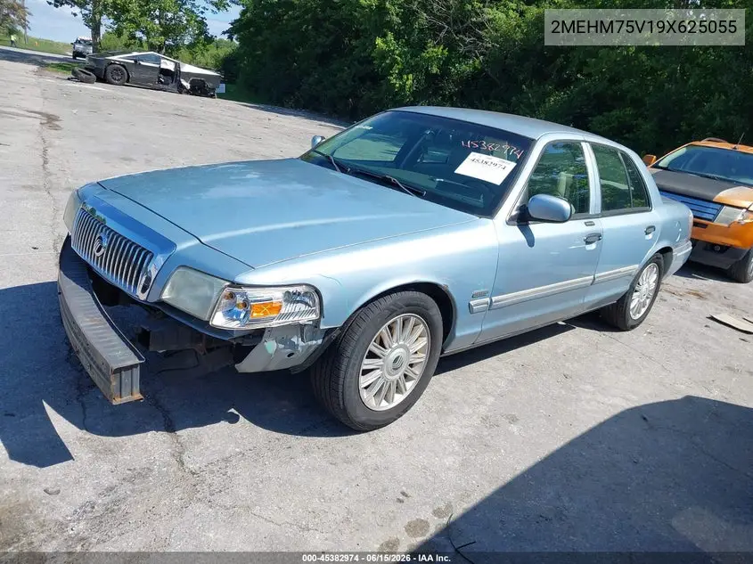 2009 Mercury Grand Marquis Ls (Fleet Only) VIN: 2MEHM75V19X625055 Lot: 45382974