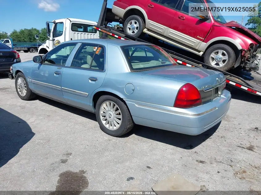 2009 Mercury Grand Marquis Ls (Fleet Only) VIN: 2MEHM75V19X625055 Lot: 45382974