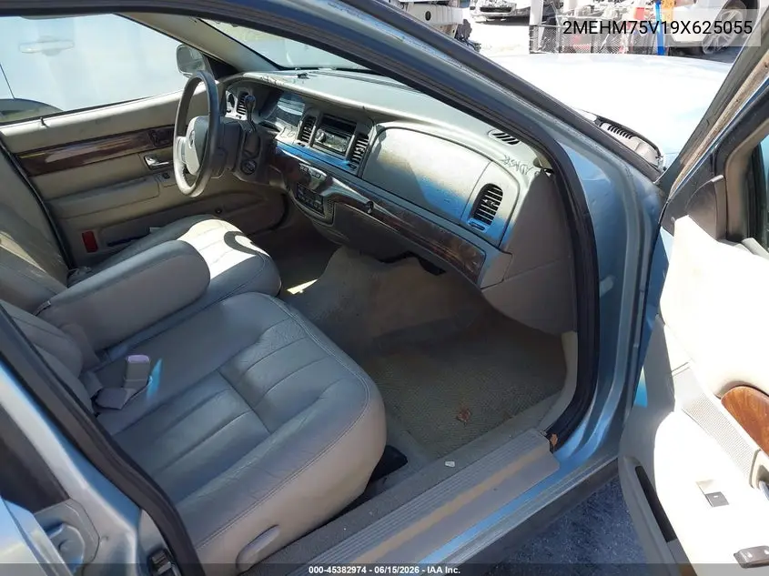 2009 Mercury Grand Marquis Ls (Fleet Only) VIN: 2MEHM75V19X625055 Lot: 45382974