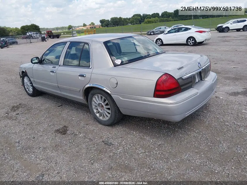 2009 Mercury Grand Marquis Ls (Fleet Only) VIN: 2MEHM75V99X621738 Lot: 45568184