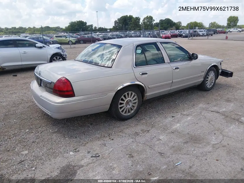 2009 Mercury Grand Marquis Ls (Fleet Only) VIN: 2MEHM75V99X621738 Lot: 45568184
