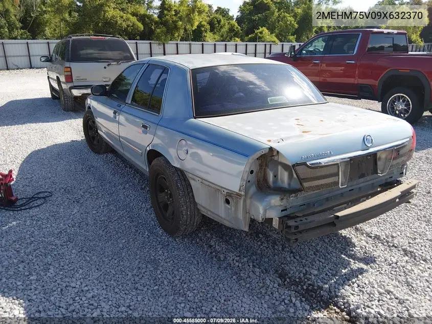 2009 Mercury Grand Marquis Ls (Fleet Only) VIN: 2MEHM75V09X632370 Lot: 45585000
