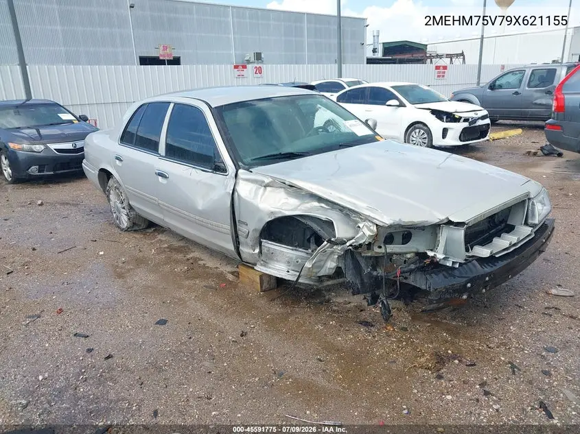 2009 Mercury Grand Marquis Ls (Fleet Only) VIN: 2MEHM75V79X621155 Lot: 45591775