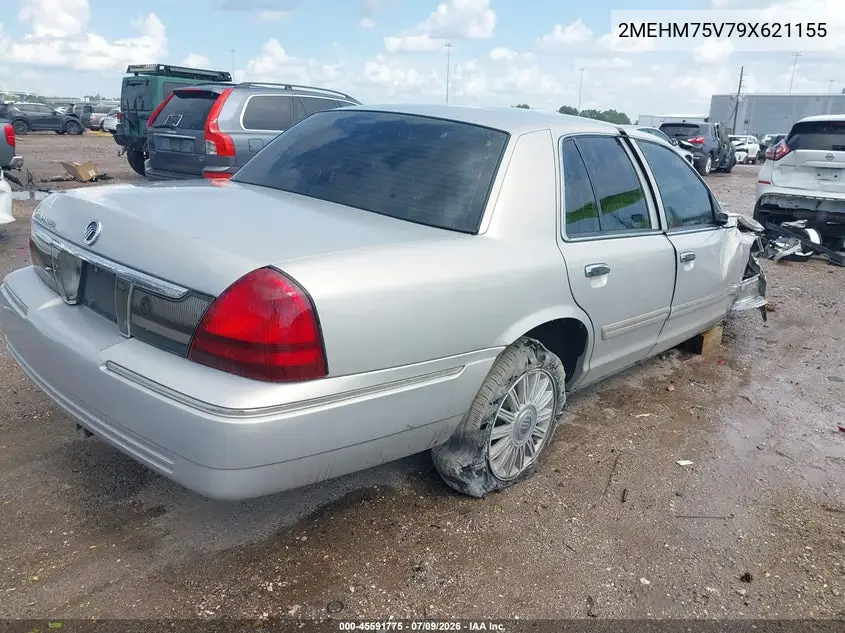 2009 Mercury Grand Marquis Ls (Fleet Only) VIN: 2MEHM75V79X621155 Lot: 45591775