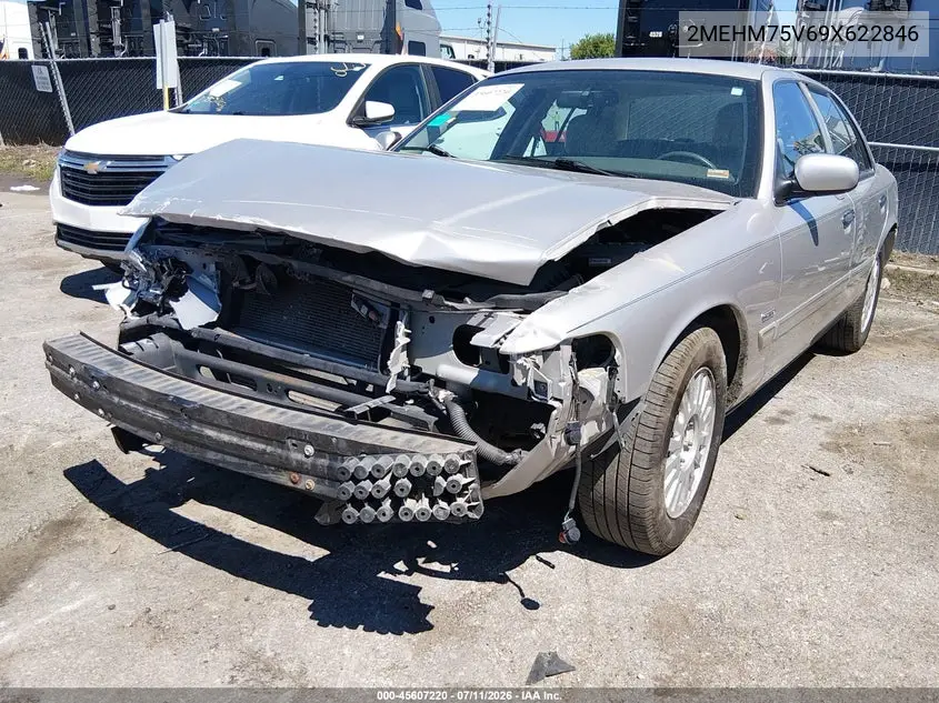 2009 Mercury Grand Marquis Ls (Fleet Only) VIN: 2MEHM75V69X622846 Lot: 45607220