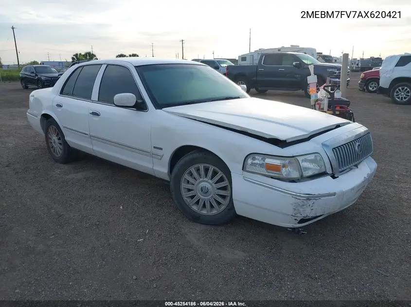 2010 Mercury Grand Marquis Ls (Fleet Only) VIN: 2MEBM7FV7AX620421 Lot: 45254186