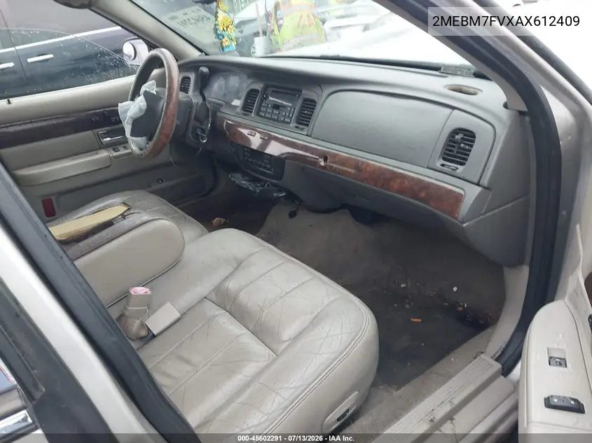 2010 Mercury Grand Marquis Ls (Fleet Only) VIN: 2MEBM7FVXAX612409 Lot: 45602291
