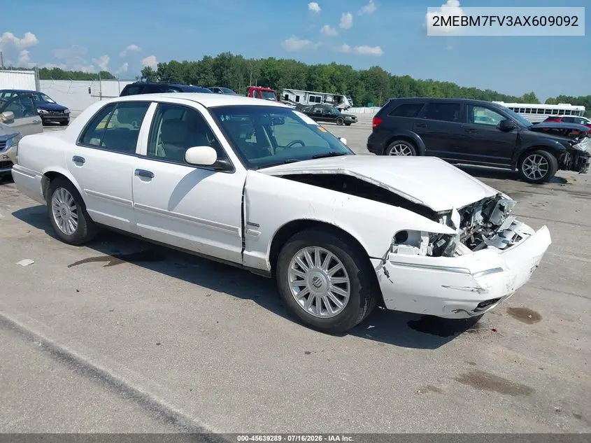2010 Mercury Grand Marquis Ls (Fleet Only) VIN: 2MEBM7FV3AX609092 Lot: 45639289
